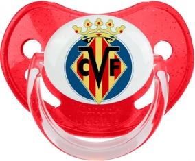 Villarreal Club de Fútbol Tétine Physiologique Rouge à paillette