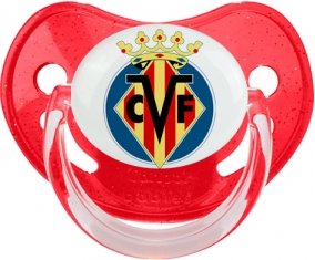 Villarreal Club de Fútbol Tétine Physiologique Rouge à paillette