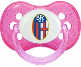 Bologna Football Club 1909 Tétine Cerise Rose à paillette