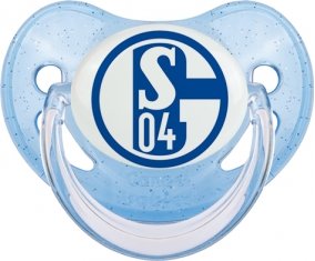 Fußballclub Gelsenkirchen-Schalke 04 Sucette Physiologique Bleue à paillette