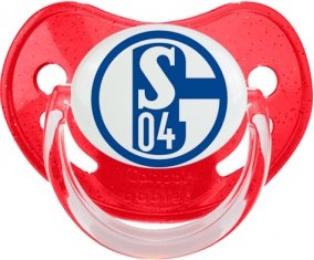 Fußballclub Gelsenkirchen-Schalke 04 Sucette Physiologique Rouge à paillette