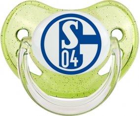 Fußballclub Gelsenkirchen-Schalke 04 Sucette Physiologique Vert à paillette