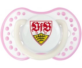 VfB Stuttgart Sucette LOVI Dynamic Blanc-rose phosphorescente