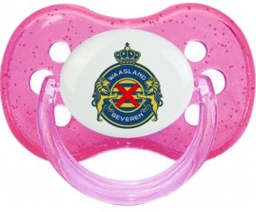 Waasland-Beveren Sucette Cerise Rose à paillette