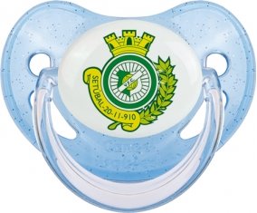 Vitória Futebol Clube (Setúbal) Sucette Physiologique Bleue à paillette