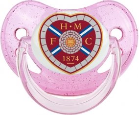 Heart of Midlothian Football Club Sucette Physiologique Rose à paillette