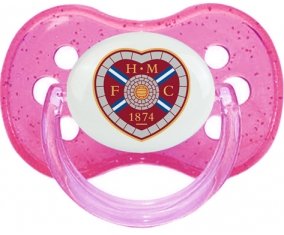 Heart of Midlothian Football Club Tétine Cerise Rose à paillette