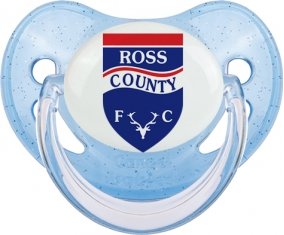 Ross County Football Club Sucette Physiologique Bleue à paillette