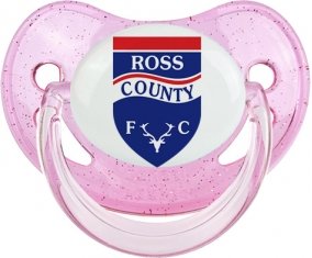 Ross County Football Club Sucette Physiologique Rose à paillette