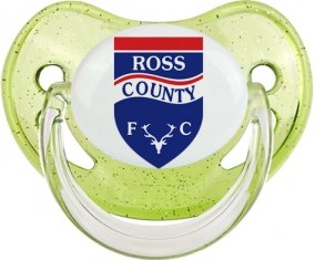 Ross County Football Club Sucette Physiologique Vert à paillette