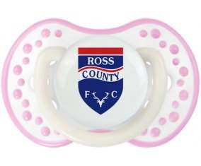 Ross County Football Club Sucette LOVI Dynamic Blanc-rose phosphorescente