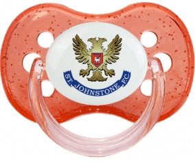 St Johnstone Football Club Sucette Cerise Rouge à paillette