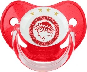Olympiacos Sýndesmos Filáthlon Pireós Sucette Physiologique Rouge à paillette
