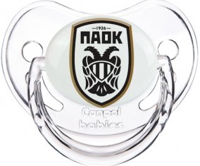 PAOK Salonique Sucette Physiologique Transparent classique