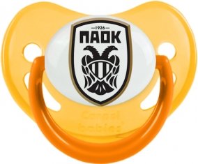 PAOK Salonique Sucette Physiologique Jaune phosphorescente