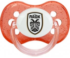 PAOK Salonique Tétine Cerise Rouge à paillette