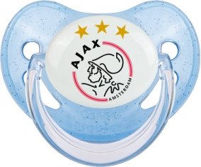 Ajax Amsterdam Tétine Physiologique Bleue à paillette
