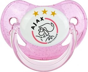Ajax Amsterdam Tétine Physiologique Rose à paillette