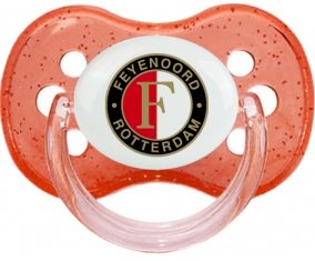 Feyenoord Rotterdam Sucette Cerise Rouge à paillette