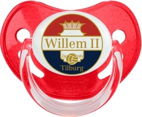 Willem II Sucette Physiologique Rouge à paillette