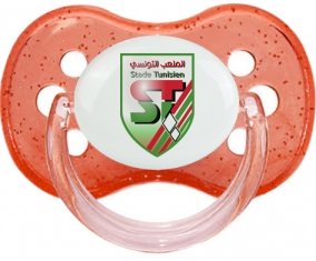 Stade tunisien Sucette Cerise Rouge à paillette