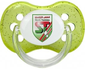 Stade tunisien Sucette Cerise Vert à paillette