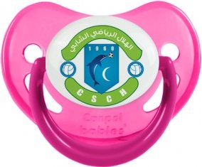 Croissant sportif chebbien Sucette Physiologique Rose phosphorescente