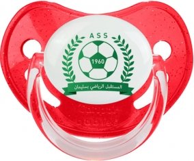 Avenir sportif de Soliman Sucette Physiologique Rouge à paillette