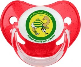 Avenir sportif de La Marsa Tétine Physiologique Rouge à paillette