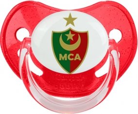Mouloudia Club Algérois Sucette Physiologique Rouge à paillette