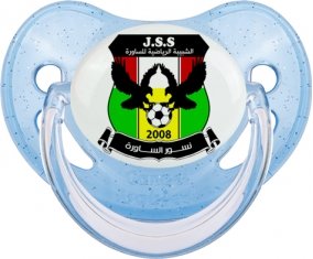 Jeunesse sportive Saoura Sucette Physiologique Bleue à paillette