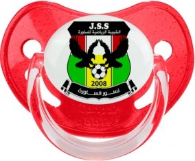 Jeunesse sportive Saoura Sucette Physiologique Rouge à paillette