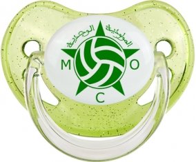 Mouloudia Club d'Oujda Tétine Physiologique Vert à paillette