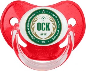 Olympique Club de Khouribga Sucette Physiologique Rouge à paillette