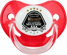 Tout Puissant Mazembe Tétine Physiologique Rouge à paillette