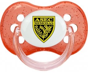 ASEC Mimosas Sucette Cerise Rouge à paillette