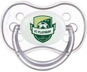 Football Club Platinum Sucette Anatomique Transparente classique