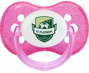 Football Club Platinum Tétine Cerise Rose à paillette