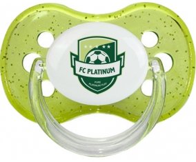 Football Club Platinum Tétine Cerise Vert à paillette