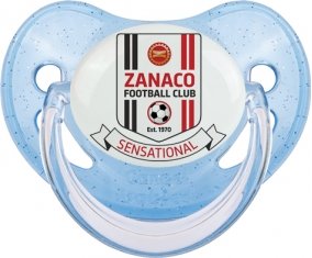 Zanaco Football Club Sucette Physiologique Bleue à paillette