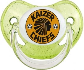 Kaizer Chiefs Football Club Sucette Physiologique Vert à paillette