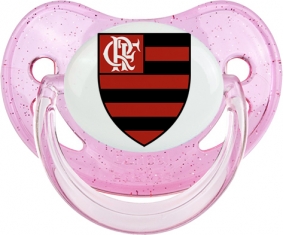 Clube de Regatas do Flamengo Tétine Physiologique Rose à paillette