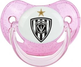 Independiente del Valle Sucette Physiologique Rose à paillette