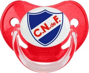 Club Nacional de Football Sucette Physiologique Rouge à paillette
