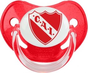 CA Independiente Tétine Physiologique Rouge à paillette