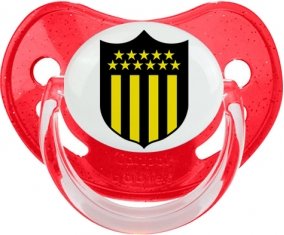 Club Atlético Peñarol Sucette Physiologique Rouge à paillette