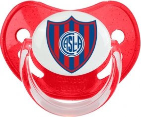 Club Atlético San Lorenzo de Almagro Tétine Physiologique Rouge à paillette