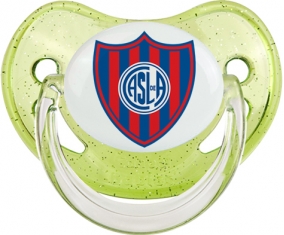 Club Atlético San Lorenzo de Almagro Tétine Physiologique Vert à paillette