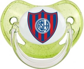 Club Atlético San Lorenzo de Almagro Tétine Physiologique Vert à paillette