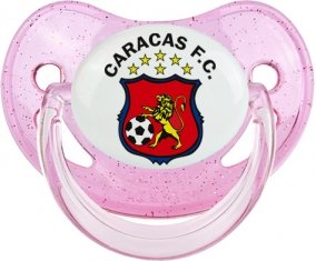 Caracas Futbol Club Venezuela Sucette Physiologique Rose à paillette